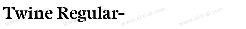 Twine Regular字体转换